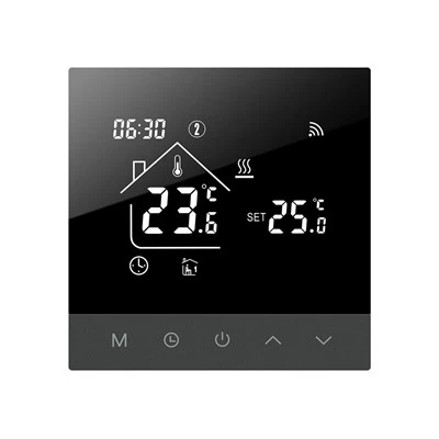 Šedo-biela doska klávesnice Smart Termostat podlahového vykurovania TS4